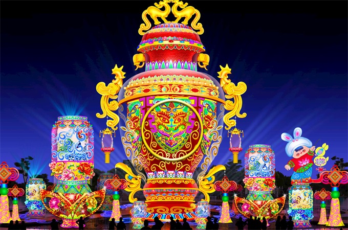 春节花灯设计公司谈起了灯笼的制造过程_元宵节节日花灯公司 第2张图片