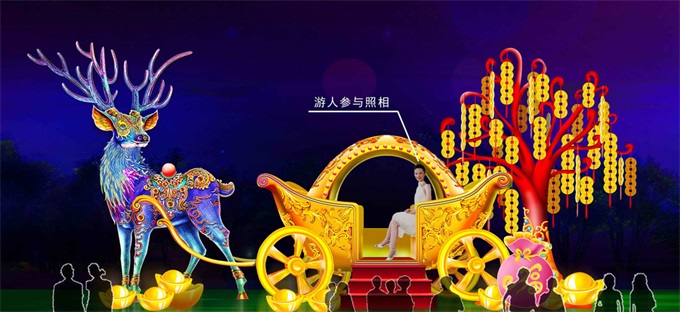 南京灯会订做厂商解释花车表演_春节花灯生产厂家